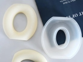 Molde silicona aro rayado